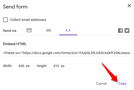 Cách nhúng Google Biểu mẫu vào trang web của bạn 32 Cách nhúng Google Biểu mẫu vào trang web của bạn