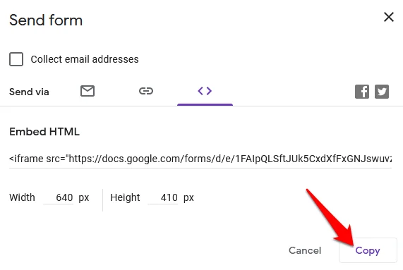 Cách nhúng Google Biểu mẫu vào trang web của bạn 32 Cách nhúng Google Biểu mẫu vào trang web của bạn