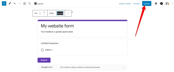 Cách nhúng Google Biểu mẫu vào trang web của bạn 46 Cách nhúng Google Biểu mẫu vào trang web của bạn