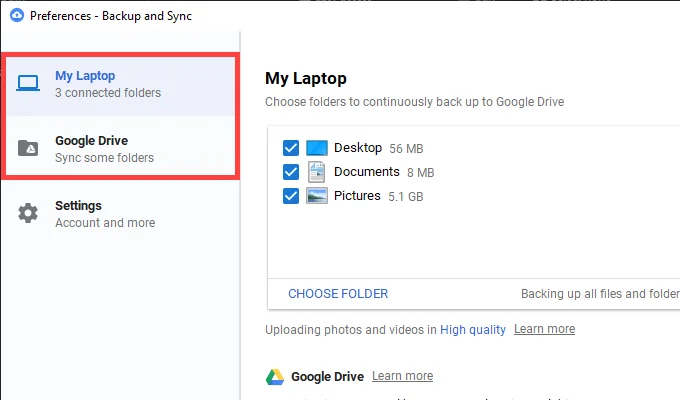 Cách khắc phục tính năng Sao lưu và đồng bộ hóa Google Drive không hoạt động 14 Cách khắc phục tính năng Sao lưu và đồng bộ hóa Google Drive không hoạt động