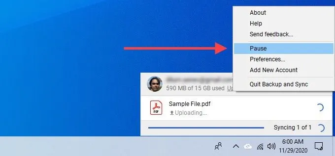 Cách khắc phục tính năng Sao lưu và đồng bộ hóa Google Drive không hoạt động 6 Cách khắc phục tính năng Sao lưu và đồng bộ hóa Google Drive không hoạt động