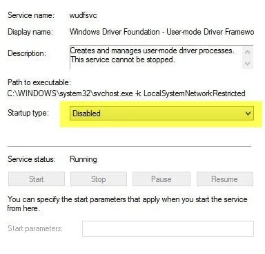 vô hiệu hóa dịch vụ