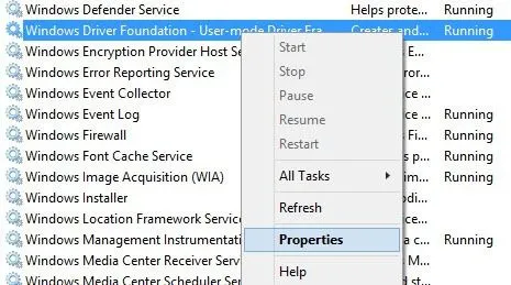 thuộc tính dịch vụ