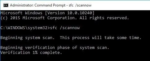 Không thể phát tệp AVI trong Window Media Player? 12 sfc scannow