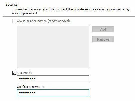 mật khẩu chứng chỉ