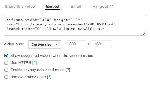 Cách làm video YouTube nhỏ hơn 2 mã nhúng youtube