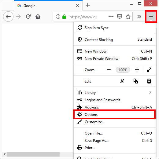 firefox-menu-options - Mẹo kỹ thuật trực tuyến Hình ảnh Firefox