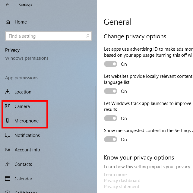 windows-10-máy ảnh-micro - Mẹo kỹ thuật trực tuyến Hình ảnh cạnh 3