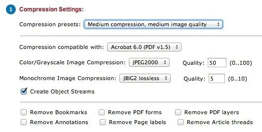 Cách thu nhỏ kích thước tệp PDF 2 nén pdf