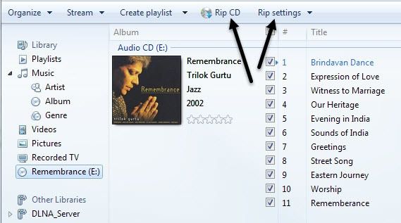 rip cài đặt cd rip
