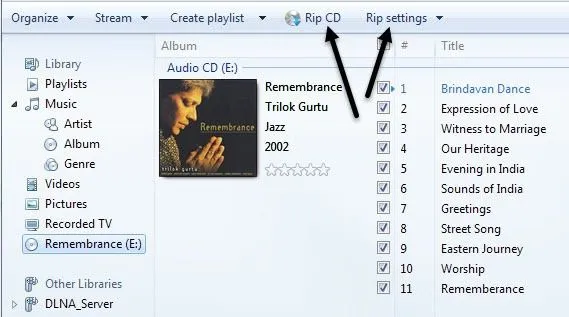 rip cài đặt cd rip