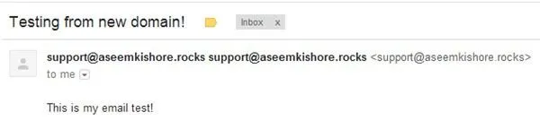 địa chỉ thư điện tử mới