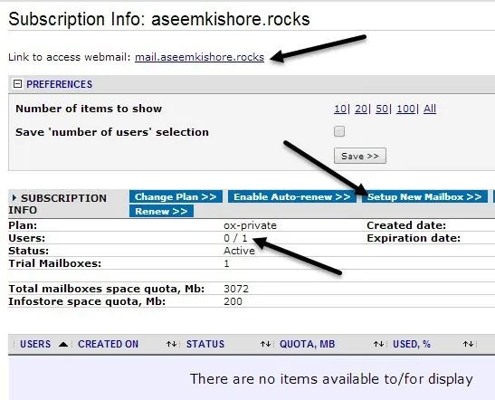 địa chỉ email miền
