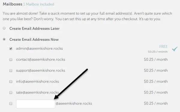 emaill riêng tư thêm