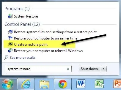 khôi phục hệ thống