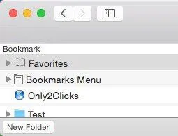 thư mục dấu trang mới
