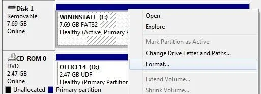 định dạng quản lý đĩa