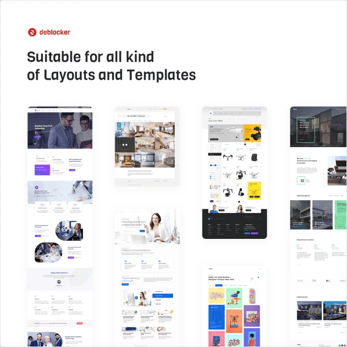 Tải xuống: DeBlocker - Anti AdBlock cho WordPress 11 Thích hợp cho tất cả các loại Bố cục và Mẫu