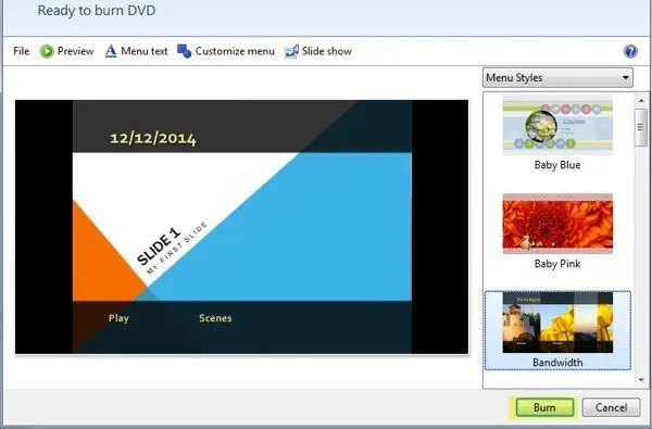 ghi dvd powerpoint