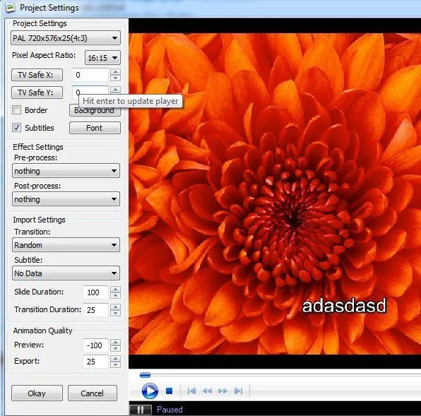 Thiết lập dự án