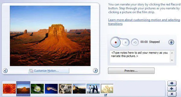 tường thuật các bức ảnh