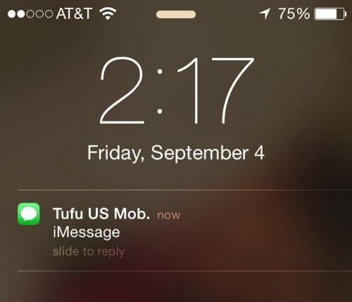 xem trước tin nhắn tắt