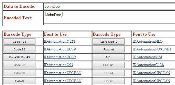 Sử dụng Microsoft Word làm Trình tạo mã vạch 12 Bây giờ chúng ta hãy thử tạo mã vạch Code 128. Đầu tiên, chọn một phông chữ Mã 128 từ danh sách trên, tải xuống và cài đặt nó. Khi bạn làm điều đó, bạn phải truy cập trang web sau để mã hóa văn bản của bạn thành định dạng thích hợp.