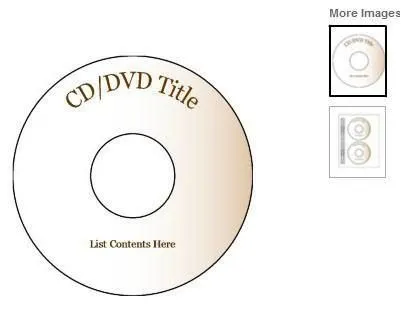 Tạo Nhãn CD và DVD của riêng bạn bằng các Mẫu MS Word Miễn phí 6 cd dvd nhãn