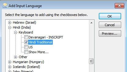 Cách thay đổi ngôn ngữ bàn phím trong Windows 16 thêm ngôn ngữ tiếng Hin-ddi