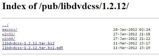 phiên bản libdvdcss