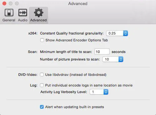 bỏ chọn dvdlibnav mac
