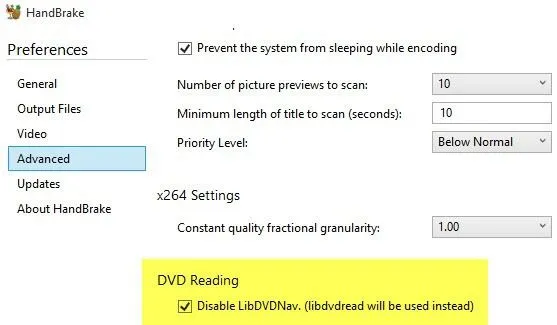 vô hiệu hóa libdvdnav