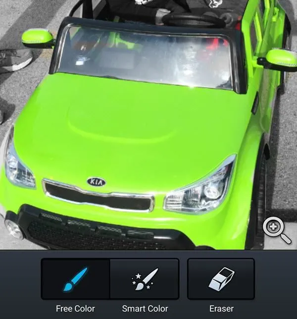 giật gân màu android