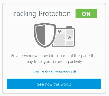 bảo vệ theo dõi được bật