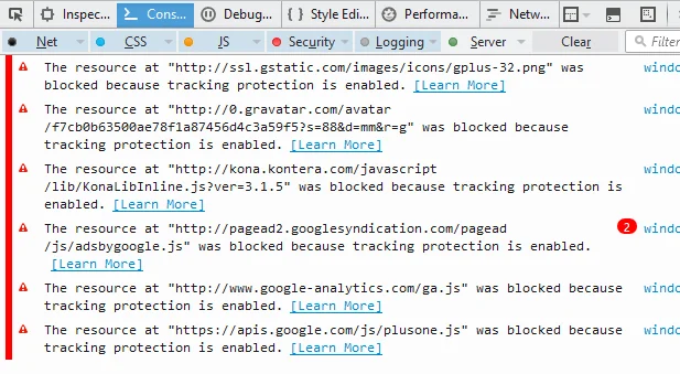 tài nguyên bị chặn