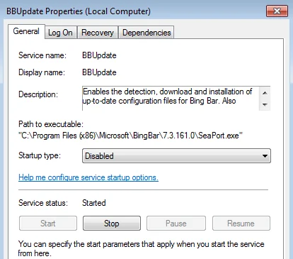 vô hiệu hóa cảng biển exe