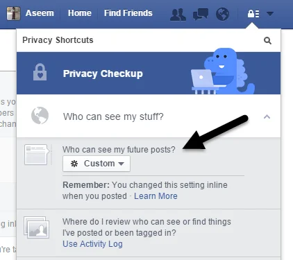 Ẩn trạng thái Facebook của bạn với một hoặc những người bạn cụ thể 6 Ai có thể xem công cụ của tôi