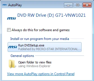 autoplay windows 7