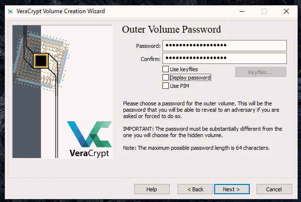 Làm thế nào để thêm một khu vực ẩn bên trong một tập đĩa VeraCrypt được mã hóa 18 Làm thế nào để thêm một khu vực ẩn bên trong một tập đĩa VeraCrypt được mã hóa