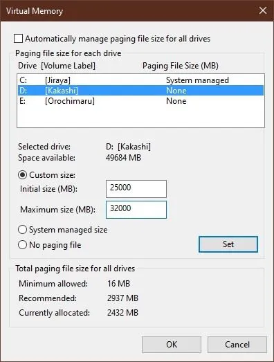 Cách tối ưu hóa tệp phân trang trong Windows 16 Cách tối ưu hóa tệp phân trang trong Windows