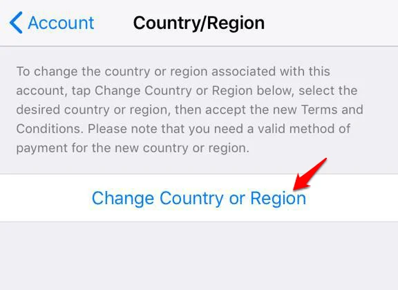 Cách chuyển tài khoản iTunes App Store sang quốc gia khác 12 Cách chuyển tài khoản iTunes App Store sang quốc gia khác