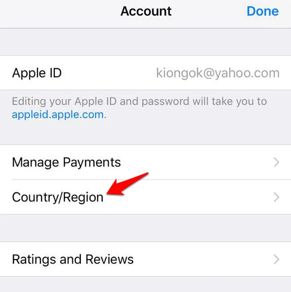 Cách chuyển tài khoản iTunes App Store sang quốc gia khác 22 Cách chuyển tài khoản iTunes App Store sang quốc gia khác