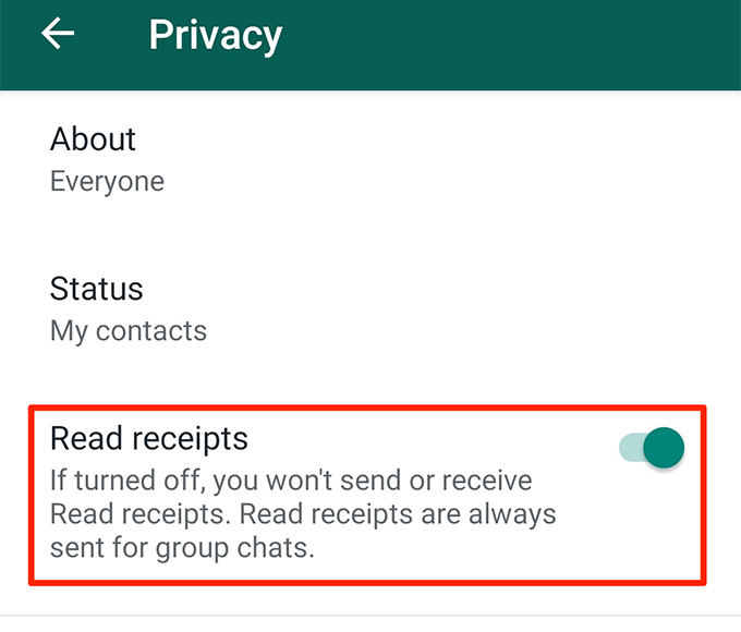 biên lai whatsapp - Mẹo công nghệ trực tuyến Cách rẽ Off Đọc biên lai trong hình ảnh WhatsApp 4