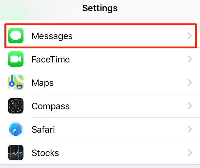 imessage-settings - Mẹo kỹ thuật trực tuyến Cách rẽ Off Đọc biên lai cho hình ảnh iMessage
