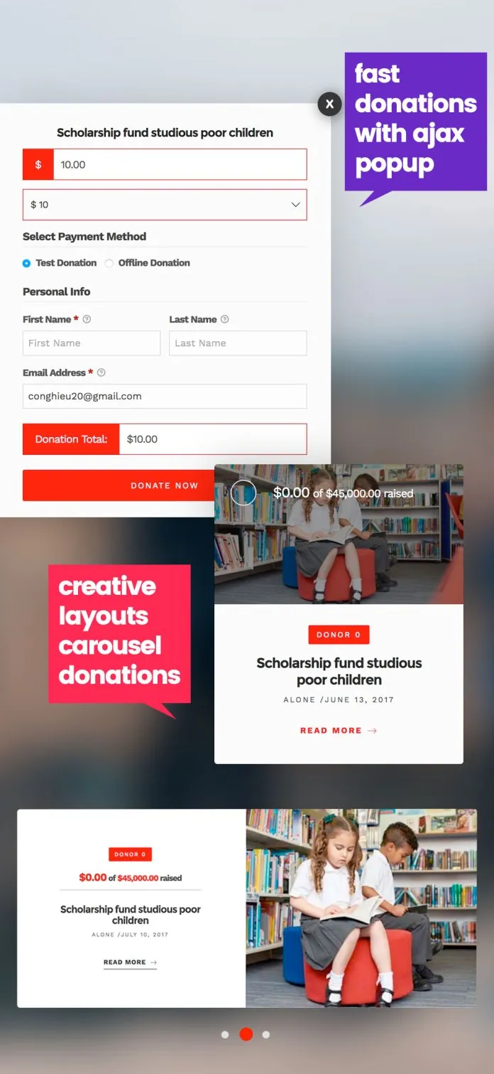 Tải xuống: Một mình - Từ thiện Đa năng phi lợi nhuận WordPress Theme | Chủ đề hay nhất 3 Một mình - Từ thiện Đa năng WordPress phi lợi nhuận Theme - 3