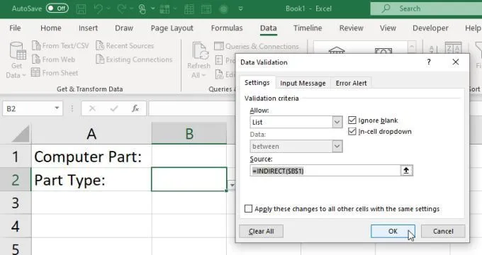 Cách tạo nhiều danh sách thả xuống được liên kết trong Excel 22 Cách tạo nhiều danh sách thả xuống được liên kết trong Excel