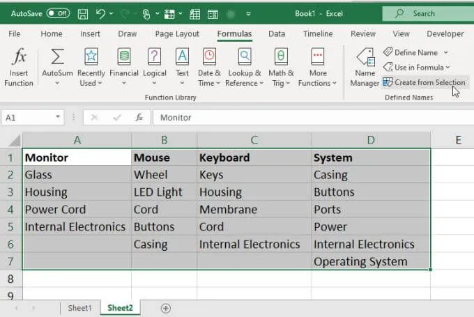 Cách tạo nhiều danh sách thả xuống được liên kết trong Excel 8 Cách tạo nhiều danh sách thả xuống được liên kết trong Excel