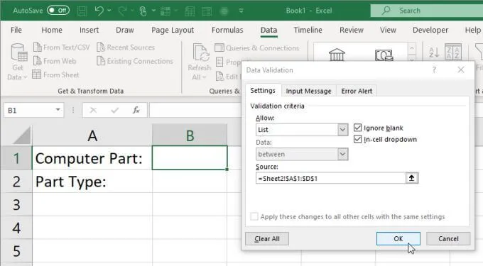 Cách tạo nhiều danh sách thả xuống được liên kết trong Excel 18 Cách tạo nhiều danh sách thả xuống được liên kết trong Excel