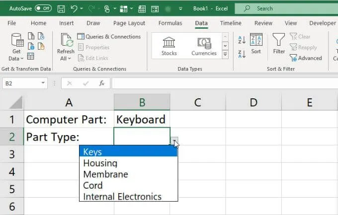 Cách tạo nhiều danh sách thả xuống được liên kết trong Excel 26 Cách tạo nhiều danh sách thả xuống được liên kết trong Excel