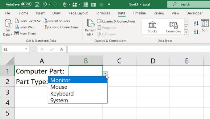 Cách tạo nhiều danh sách thả xuống được liên kết trong Excel 20 Cách tạo nhiều danh sách thả xuống được liên kết trong Excel
